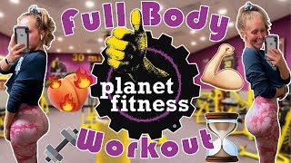 Beginner Full Body Planet Fitness Hourglass Workout | Full body workout routine to grow your glutes