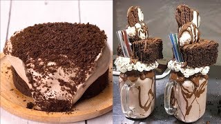 Homemade Chocolate Cake With Milk Cream Recipes | The Best Chocolate Cake Decorating Recipes Ideas