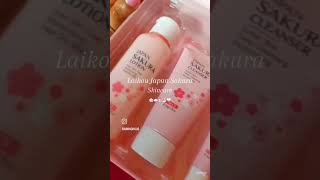 Unboxing Laikou Japan Sakura Skincare set 🌸☁️🛁🧴🤍| #minivlog #laikou #japanskincare #skincare