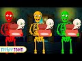 Inside Funny Haunted House | NEW Spooky Skeletons Song By Teehee Town