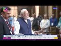 prime minister narendra modi casts his vote in the 16th presidential election at the parliament