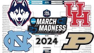 2024 NCAA TOURNAMENT BRACKET PREDICTIONS | MARCH MADNESS PREDICTIONS