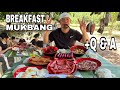 BREAKFAST MUKBANG+ Q & A || VILLA ROMERO