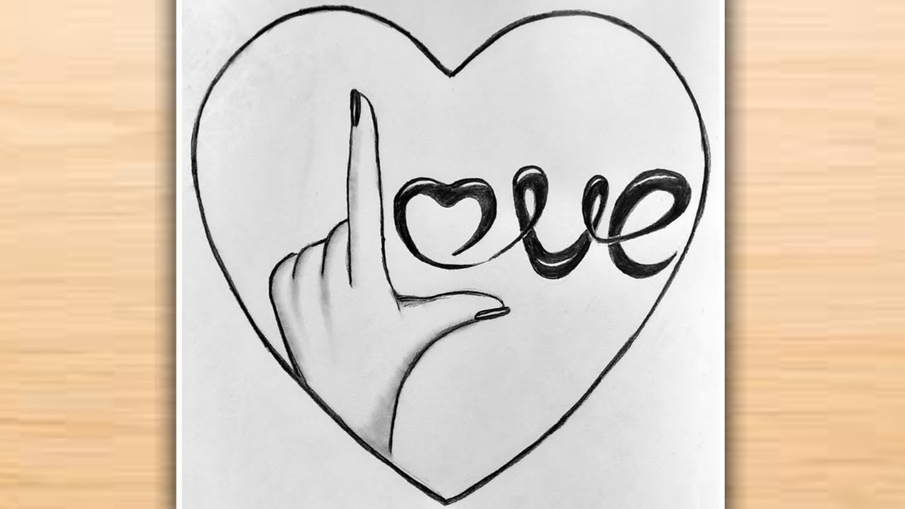 Easy Pencil Drawings Of Love
