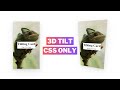 Mouse Tracking 3D Tilting Card Only CSS | Step-by-Step Tutorial
