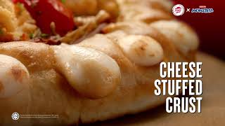 Spicy Krunch Pizza – Cheese Stuffed Crust meets Mamee Monster Snek