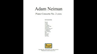 Adam Neiman: Piano Concerto No. 2 for Piano \u0026 Wind Orchestra (2020)