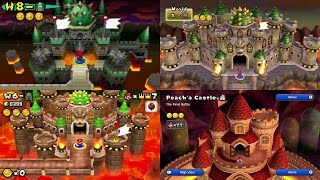 New Super Mario Bros Series - All Final Castles