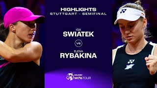 Iga Swiatek vs. Elena Rybakina | 2024 Stuttgart Semifinal | WTA Match Highlights