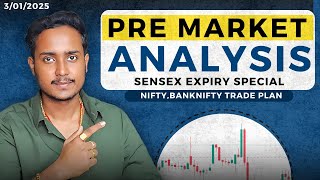 SENSEX EXPIRY SPECIAL | Market prediction for tomorrow | Nifty50 Banknifty analysis for 2 jan 2025