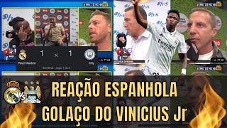 Narração Espanhola Do Gol Do Vinicius Júnior Em Real Madrid 1x1 Manchester City
