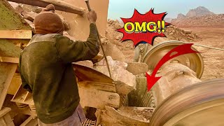 BIG ROCK 🪨 Crusher Machine - FULL Powerfull Process A Giant in Action-Big Rock Crushing#asmrvideo