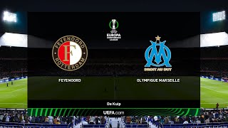 Feyenoord vs Marseille | De Kuip | 2021-22 UEFA Europa Conference League | PES 2021