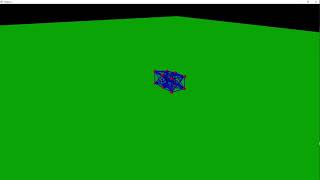 Vpython Spring and Mass Vibrating Soft Robot