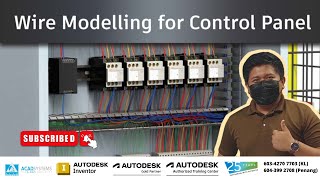 Autodesk Inventor - Wire Modelling for Control Panel