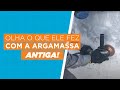 Técnica INCRÍVEL para remoção da argamassa antiga