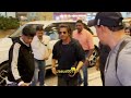 SHAHRUKH KHAN SPOTTED AT AIRPORT FLYING FOR DUNKI DUBAI PROMOTION. 17/12/2023
