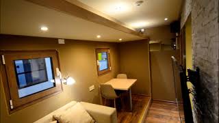 Swap body container home with Electric power Slide Out