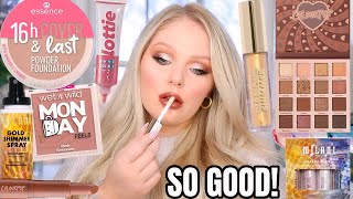 FULL FACE TESTING VIRAL NEW  DRUGSTORE MAKEUP 2022 😍 FULL FACE FIRST IMPRESSIONS | KELLY STRACK
