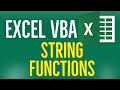 Excel VBA Tutorial for Beginners 54 - String Functions in Excel using VBA