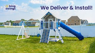 We Deliver & Install our Swing Sets