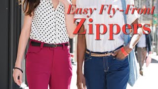 Easy-to-Sew Flat Fly-Front Zipper