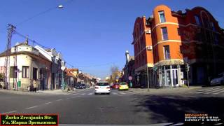 Driving through Pančevo, Serbia (from south to north). Timelapse 2x