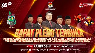 LIVE | RAPAT PLENO TERBUKA KOMISI PEMILIHAN UMUM KABUPATEN BANGKALAN 2025 | JTV