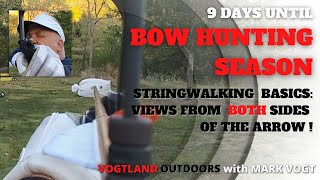 TRADITIONAL ARCHERY | BAREBOW | STRING WALKING BASICS : THE VIEW FROM BEHIND THE BOW !
