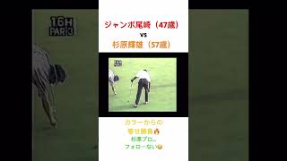 ジャンボ尾崎（47歳）vs 杉原輝雄（57歳）🔥1994年フィリップモリス寄せ勝負‼️  #ゴルフ #golf #ジャンボ尾崎 #杉原輝雄