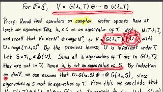 Decomposition into generalized eigenspaces 1