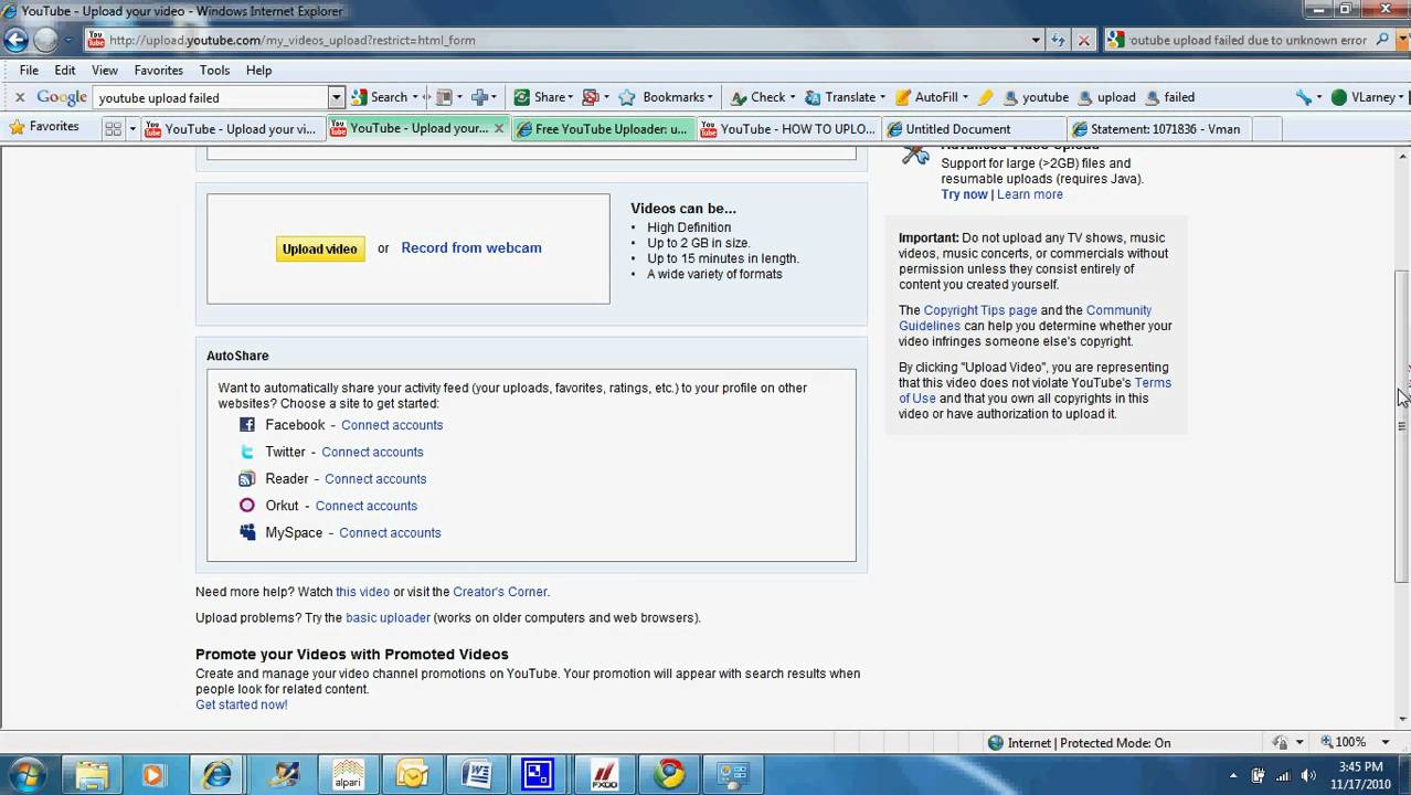 Upload Failed Solution Youtube Upload Failed Solution Youtube