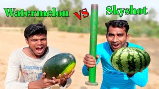 Watermelon Vs Skyshot | क्या हुआ जब तरबूज को स्काई शॉट के ऊपर रखा | Big Dhamaka