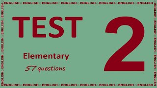 Test Your English / Elementary Level / TEST 2