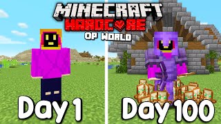 I Survived 100 Days In HARDCORE Minecraft...