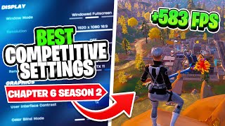 The BEST Competitive Settings in Fortnite Chapter 6 Season 2! (FPS Boost \u0026 No Delay)