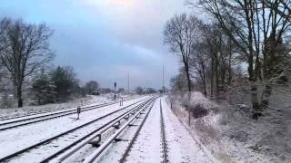 Führerstandsmitfahrt S5 im Winter von Strausberg nach Lichtenberg