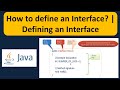 How to define an Interface? |  Defining an Interface | Java Tutorial