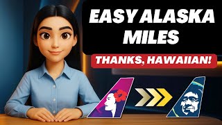 Alaska Airlines Miles CHEAT CODE via Hawaiian! 🧠✈️