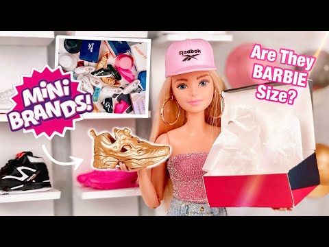 ZURU 5 SNEAKERS Surprise Mini Brands! Are they Barbie doll size? Shoes and hats