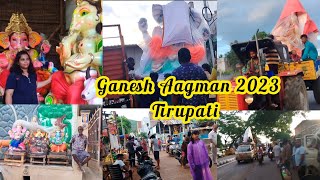 Tirupati Ganpati Maha Aagman Sohala 2023😍❤️| Ganpati Aagman 2023 | Bommala Quarters Himaja