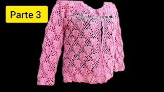 chompita o blusa tejido con punto fresita a crochet #parte3