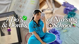 7 Do's and Dont's of Nursing School ✅🙅🏻‍♀️