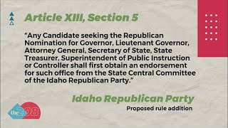 Proposed Idaho GOP rule: central committee would nominate candidates for general election