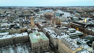 Helsinki Centre Kamppi, Old Church Park and Hotel Torni , November 2024