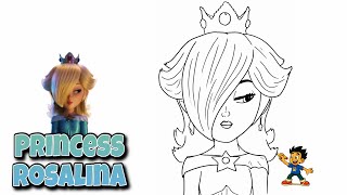 How to Draw Princess Rosalina | SUPER MARIO GALAXY MOVIE #drawingvideo #princessrosalina