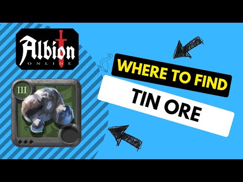 Where can I farm tin ore in Albion online?