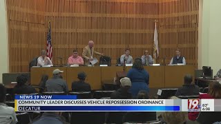 Community Leader Discusses Vehicle Repossession Ordinance | May 8, 2024 | News 19 at 6 p.m.