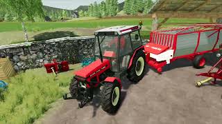 Working with Zetor on Slovenian Farm 2023 (Grass)