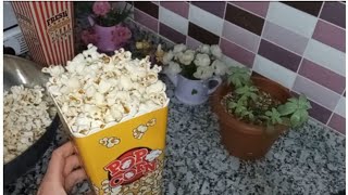 اسرار نجاح🍿الفشار،خطوات بسيطة بتفرق كتير👍Patlamış mısır🍿Popcorn,انجح طريقة لعمل الفشار وبدون مايحترق